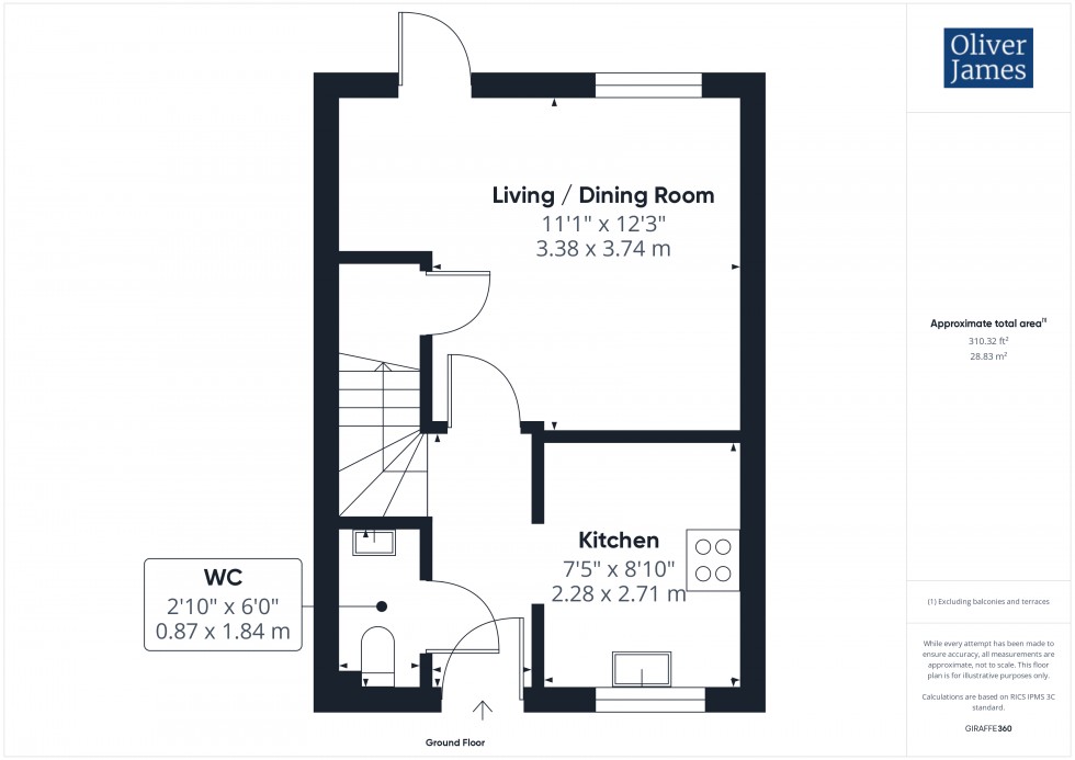 Floorplan for Bayley Road, Alconbury Weald, PE28