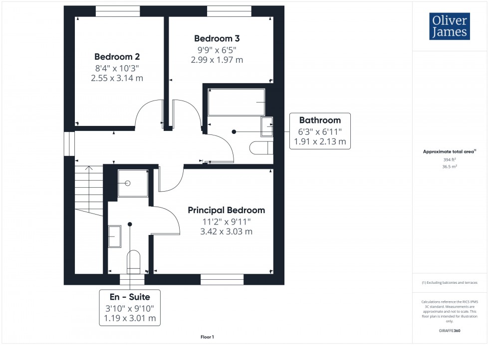 Floorplan for Bowland Close, Sawtry, PE28