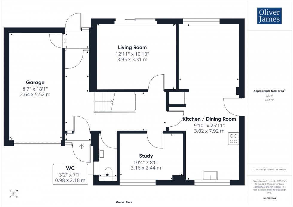 Floorplan for Home Farm Road, Houghton, PE28