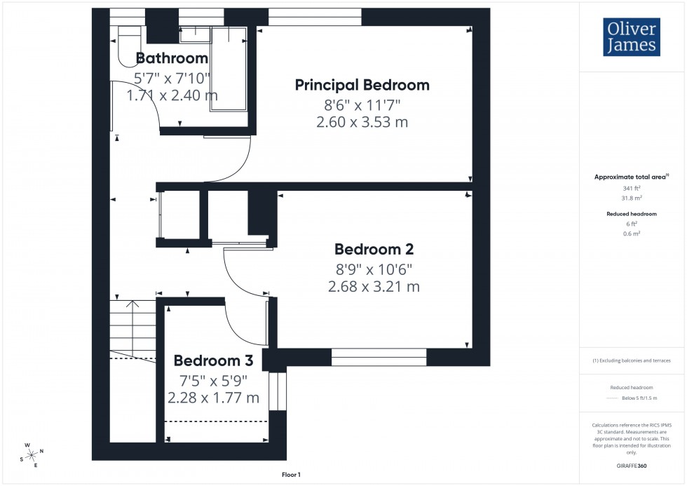 Floorplan for Elm Close, Huntingdon, PE29