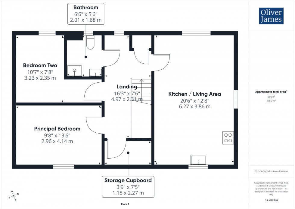 Floorplan for The Shrubbery, Huntingdon, PE29