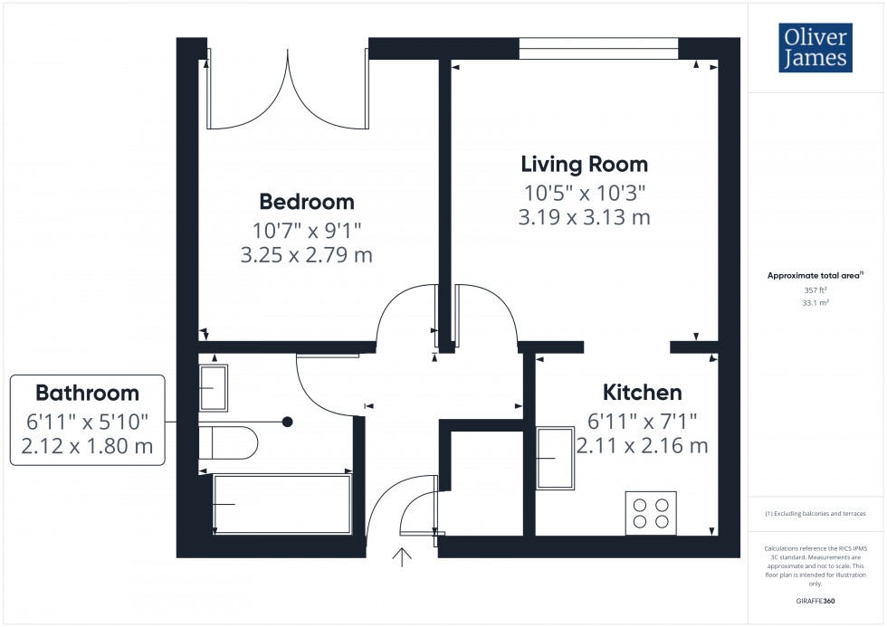 Floorplan for Bridge Place, Godmanchester, PE29