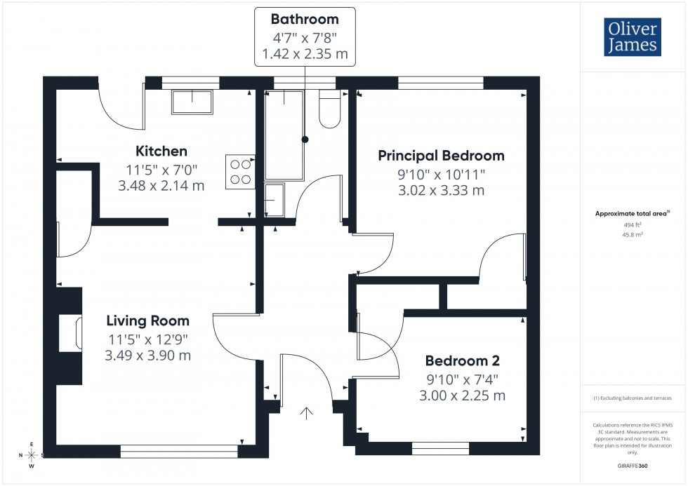 Floorplan for Pingle Bank, Holme, PE7