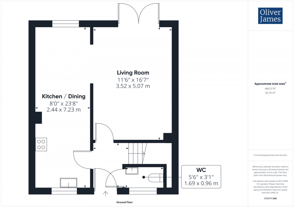 Floorplan for Meadow Gardens, Huntingdon, PE29