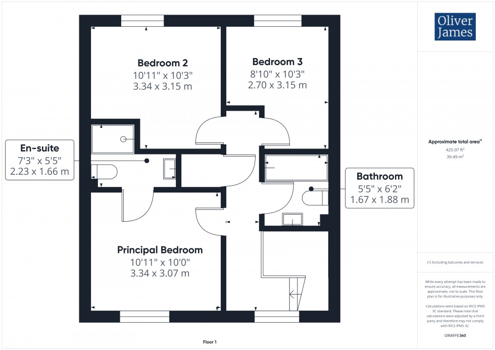 Floorplan for Meadow Gardens, Huntingdon, PE29