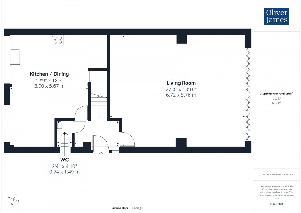 Floorplan for Rodney Road, Hartford, PE29