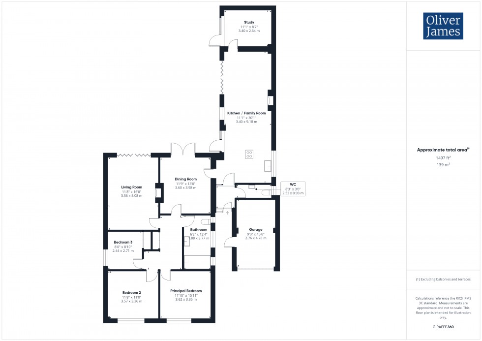 Floorplan for Bentley Close, Ramsey, PE26