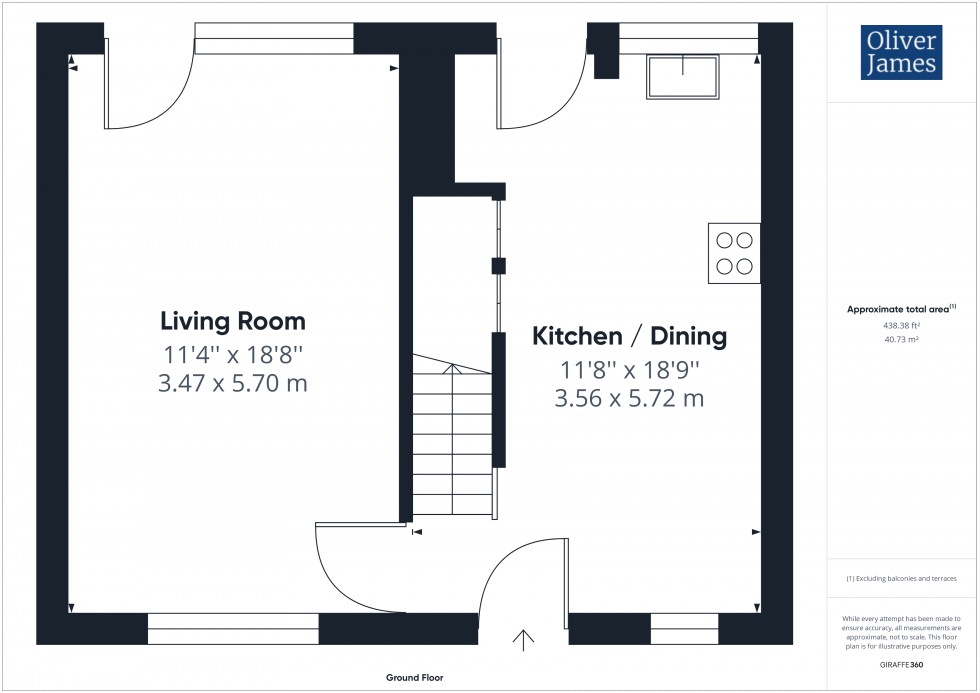 Floorplan for Surrey Road, Huntingdon, PE29
