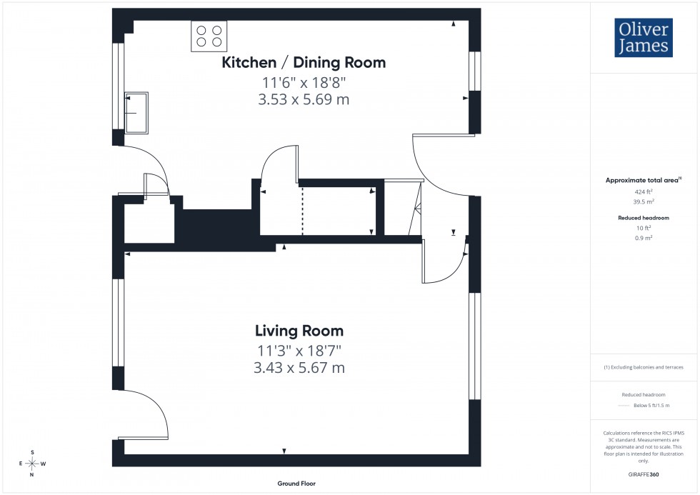 Floorplan for Kent Road, Huntingdon, PE29