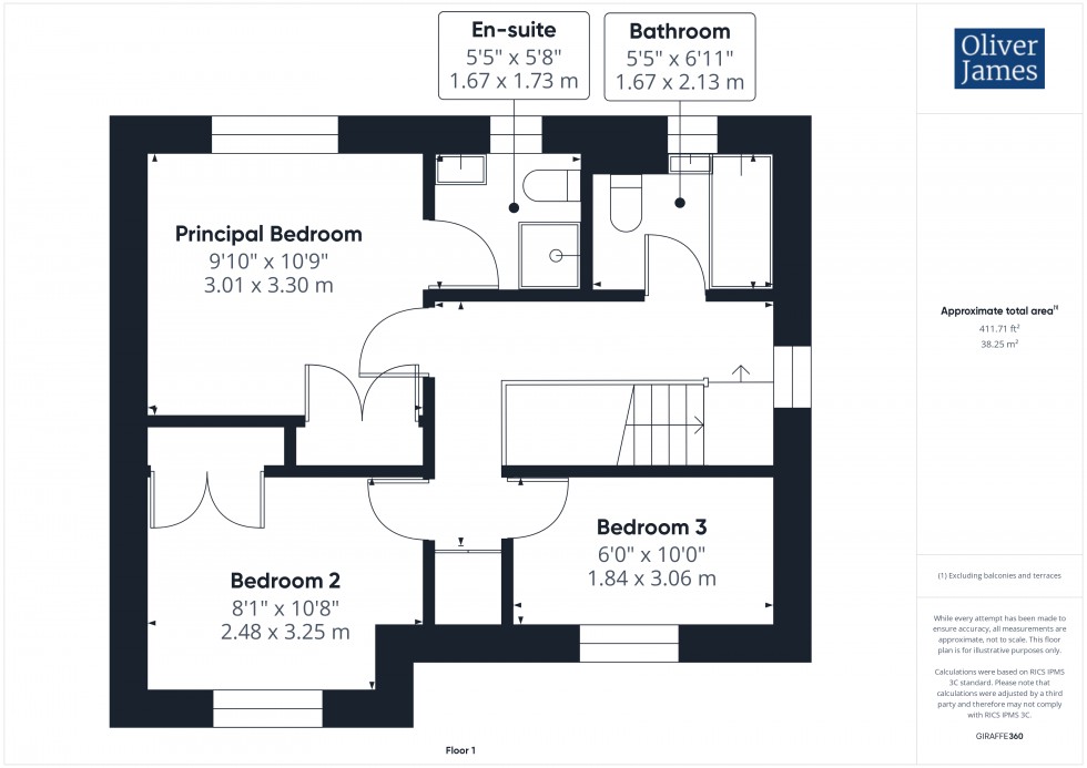 Floorplan for Sparrowhawk Way, Hartford, PE29