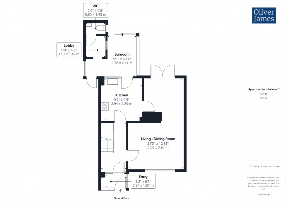 Floorplan for Moyne Road, Sawtry, PE28