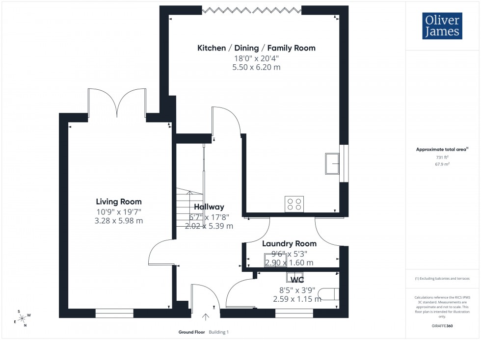 Floorplan for Cambridgeshire, PE28
