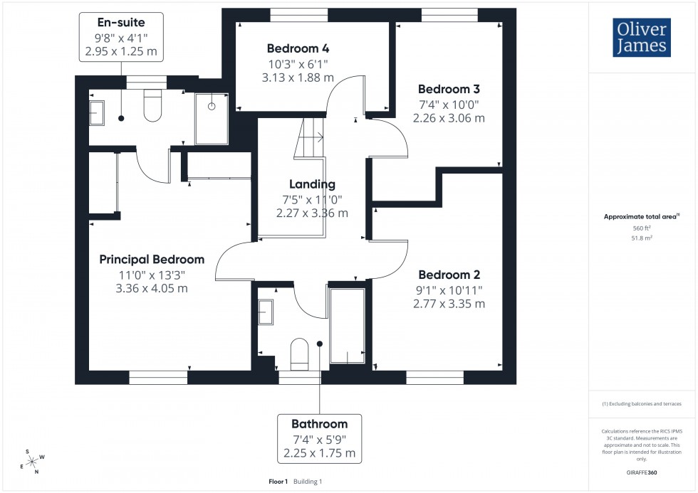 Floorplan for Cambridgeshire, PE28
