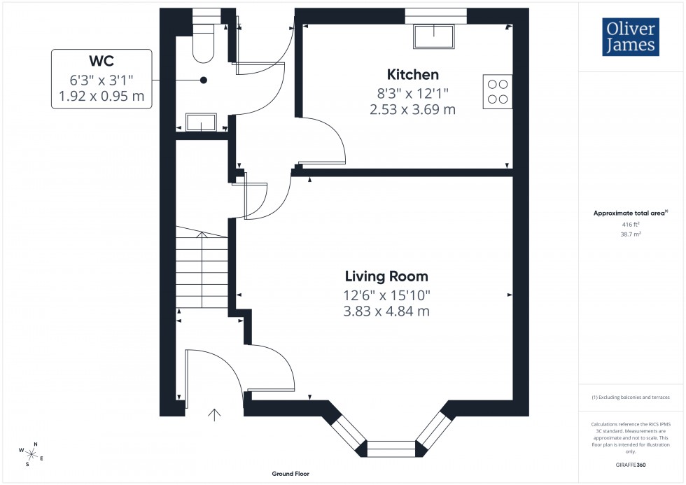 Floorplan for Main Street, Hartford, PE29