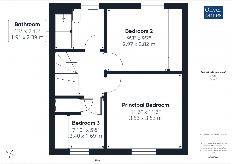 Floorplan for Main Street, Hartford, PE29