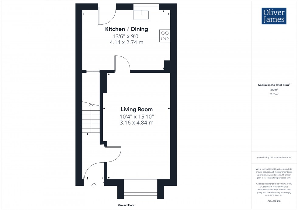 Floorplan for Skeggles Close, Huntingdon, PE29
