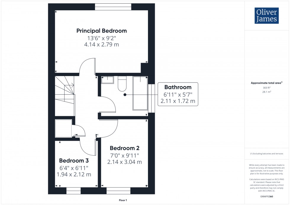 Floorplan for Skeggles Close, Huntingdon, PE29