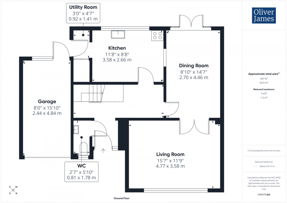 Floorplan for Windsor Drive, Ramsey, PE26