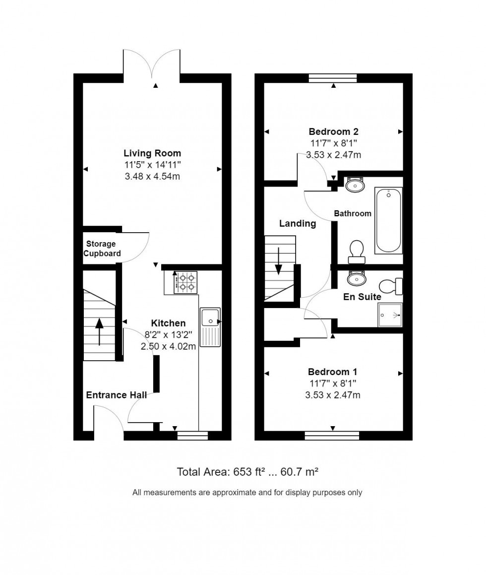 Floorplan for Ruston Close, Huntingdon