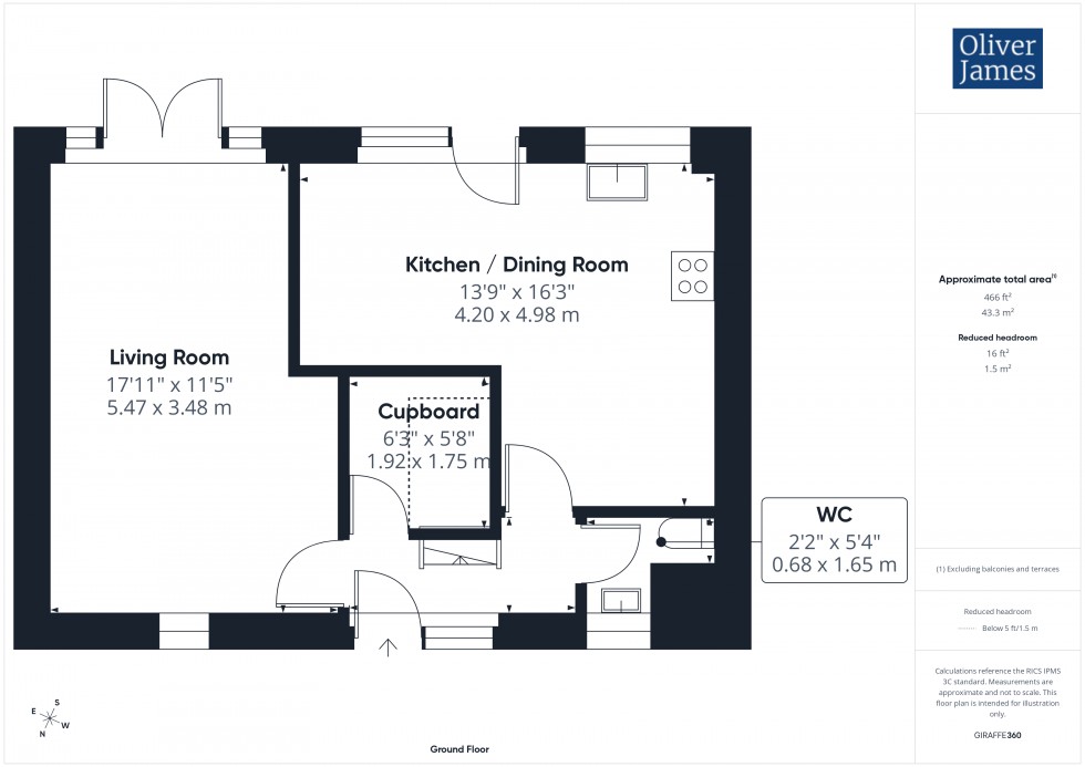 Floorplan for Odecroft, Peterborough, PE3