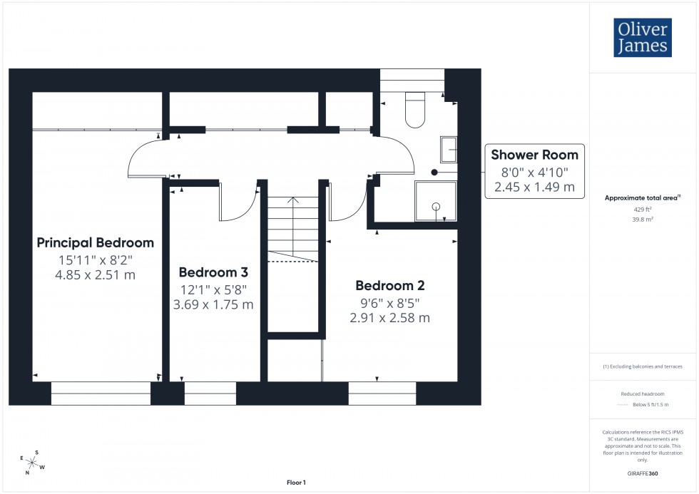 Floorplan for Odecroft, Peterborough, PE3