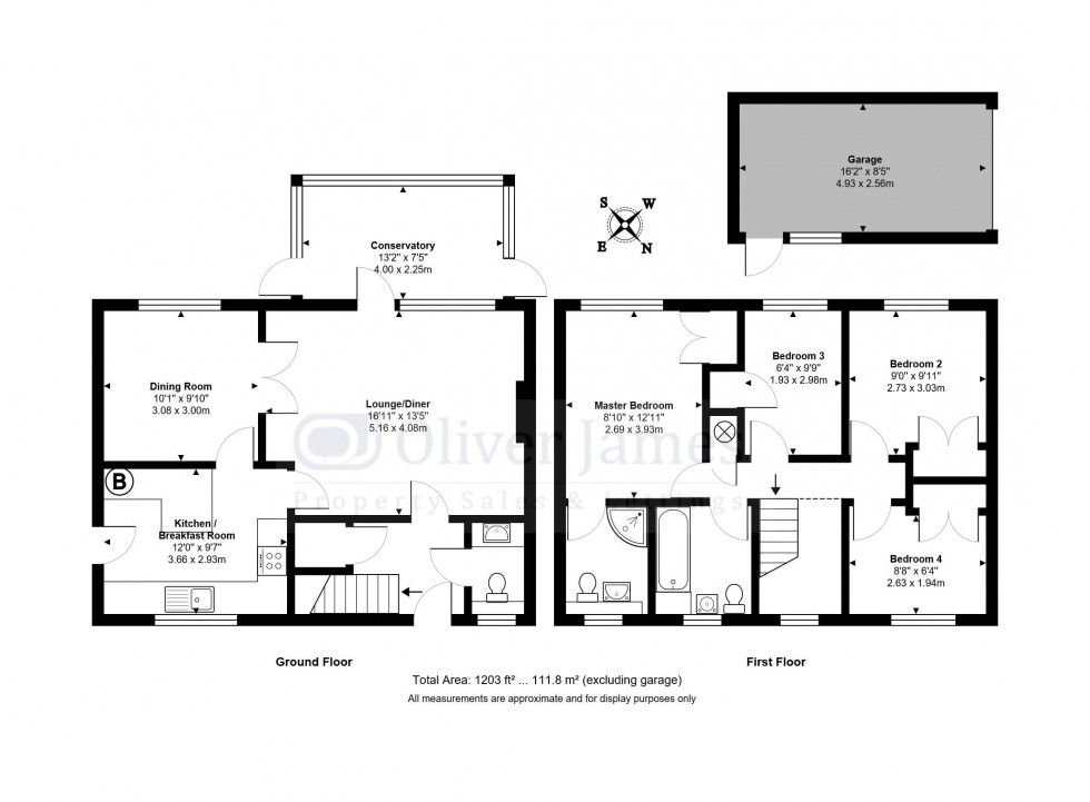 Floorplan for The Briars, Sawtry, Huntingdon.