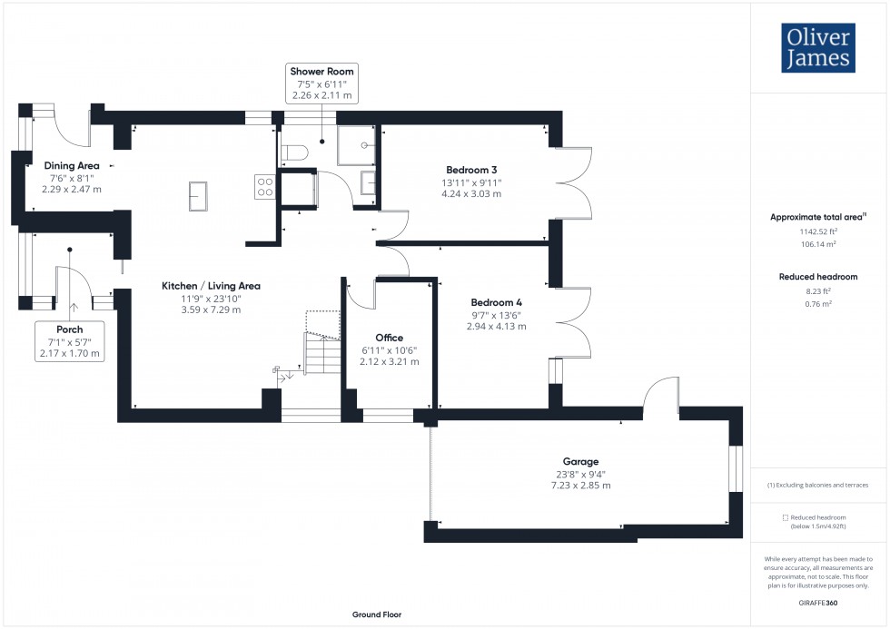 Floorplan for Low Road, Little Stukeley, PE28