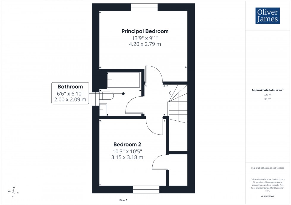 Floorplan for Parker Crescent, Sawtry, PE28
