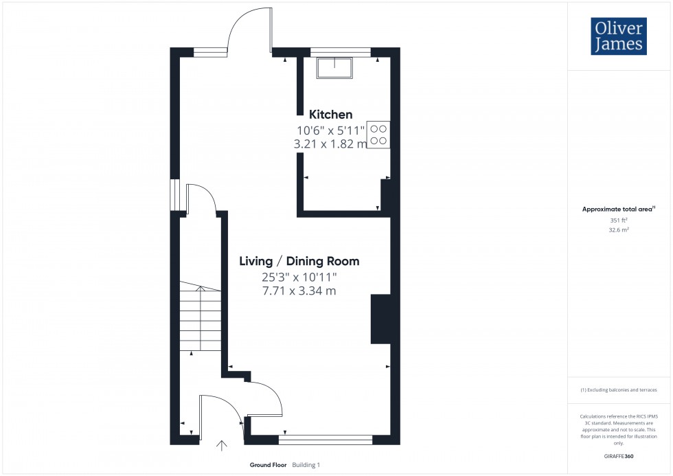 Floorplan for Salters Way, Sawtry, PE28