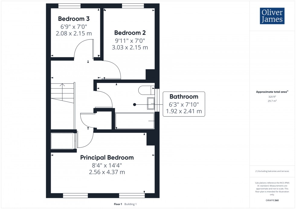 Floorplan for Salters Way, Sawtry, PE28