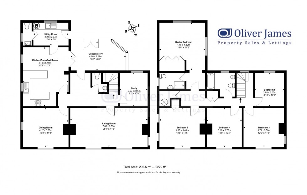 Floorplan for Ugg Mere Court Road, Ramsey Heights, Cambridgeshire.