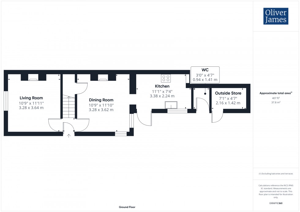 Floorplan for St. Anns Lane, Godmanchester, PE29