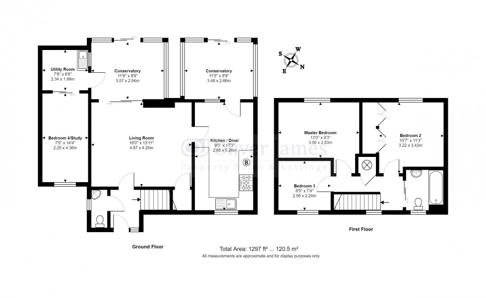 Floorplan for Fletchers Close, Ramsey, Cambridgeshire.