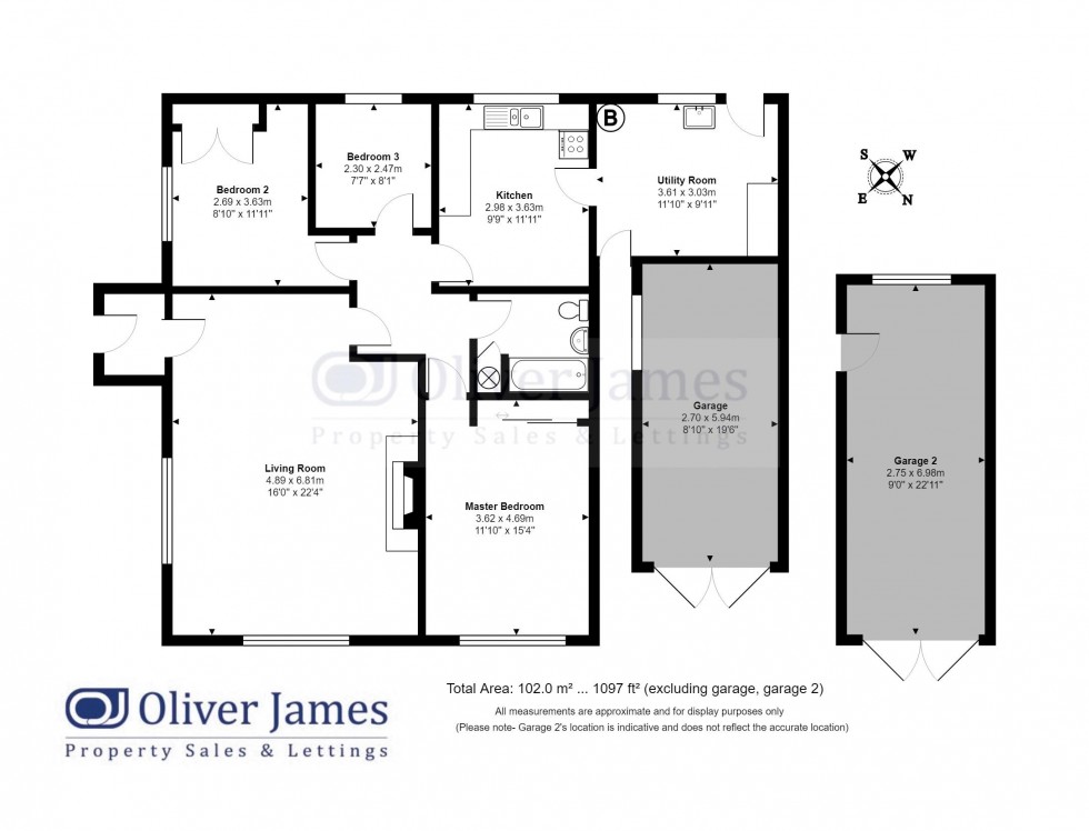 Floorplan for Desborough Road, Hartford, Huntingdon.