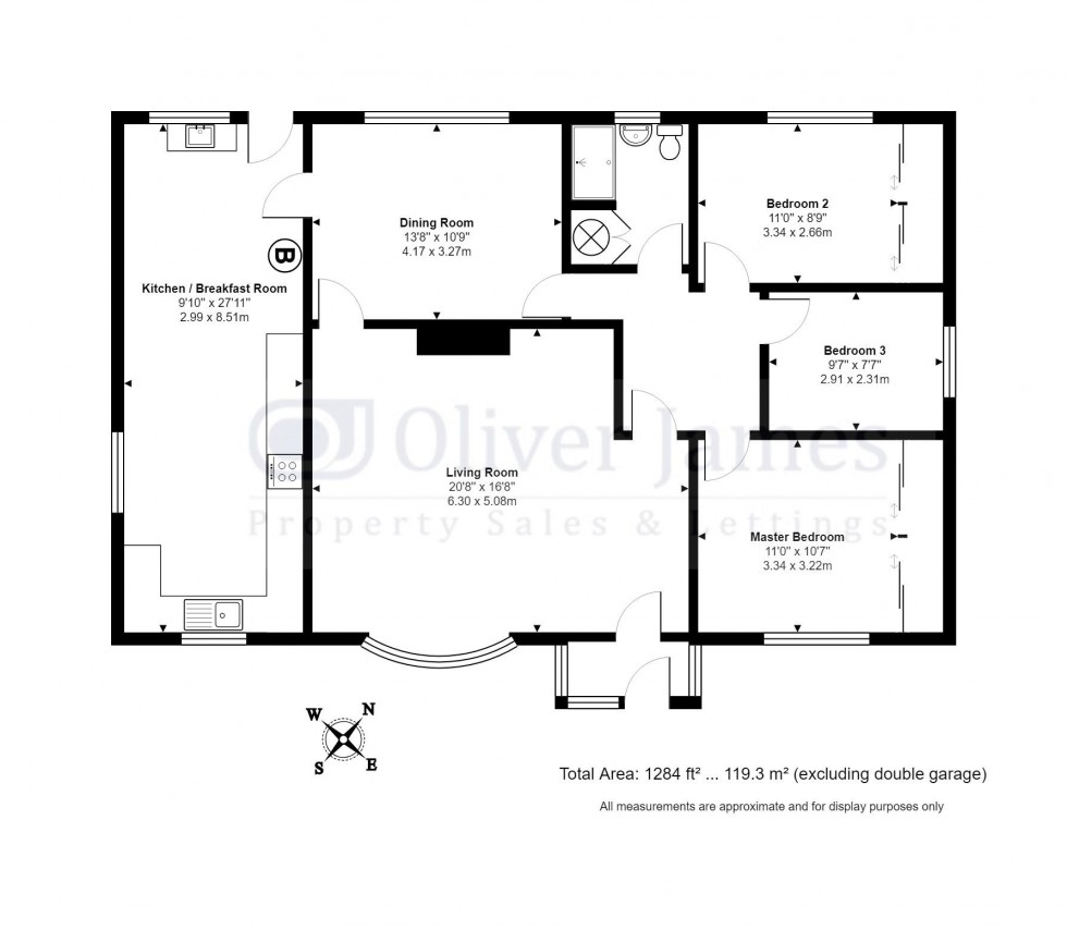 Floorplan for Desborough Road, Hartford, Huntingdon.