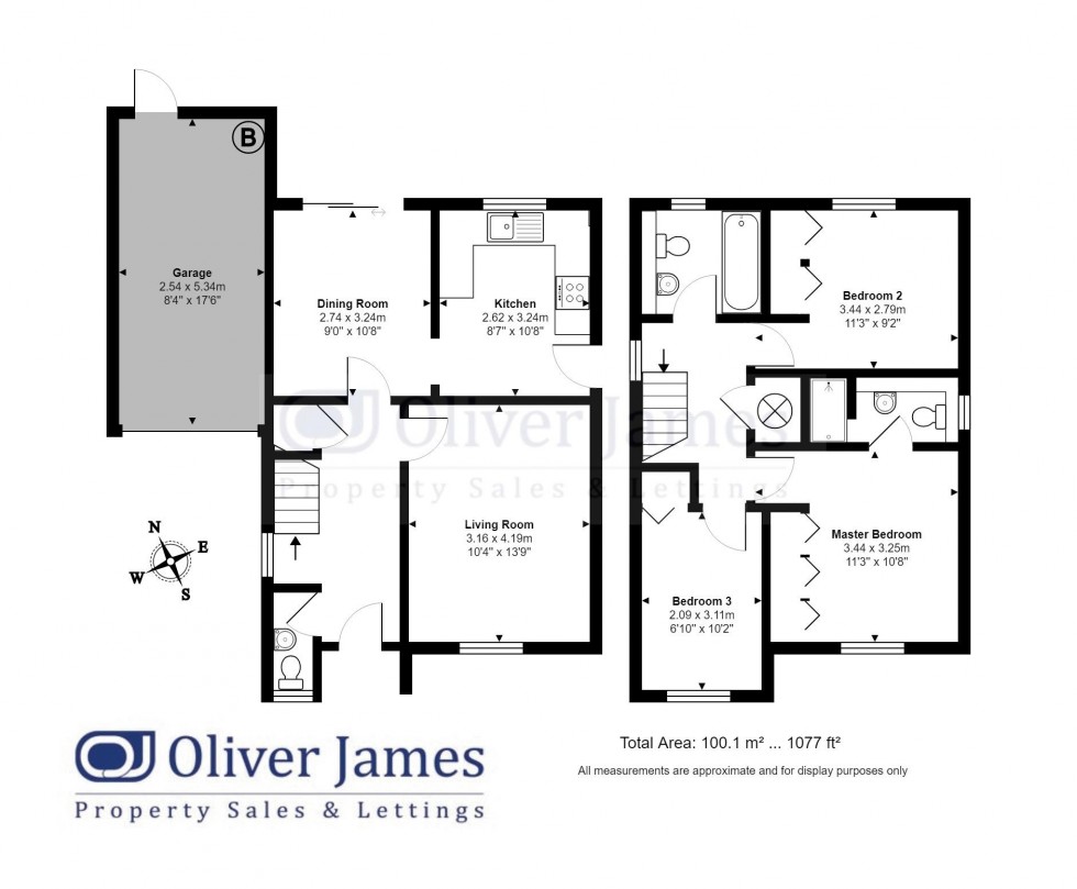 Floorplan for Ferriman Road, Spaldwick, Huntingdon.