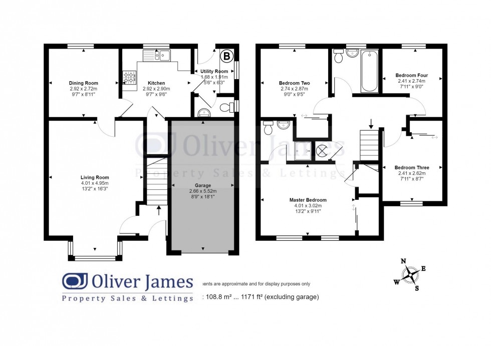 Floorplan for Grasmere, Stukeley Meadows, Huntingdon.