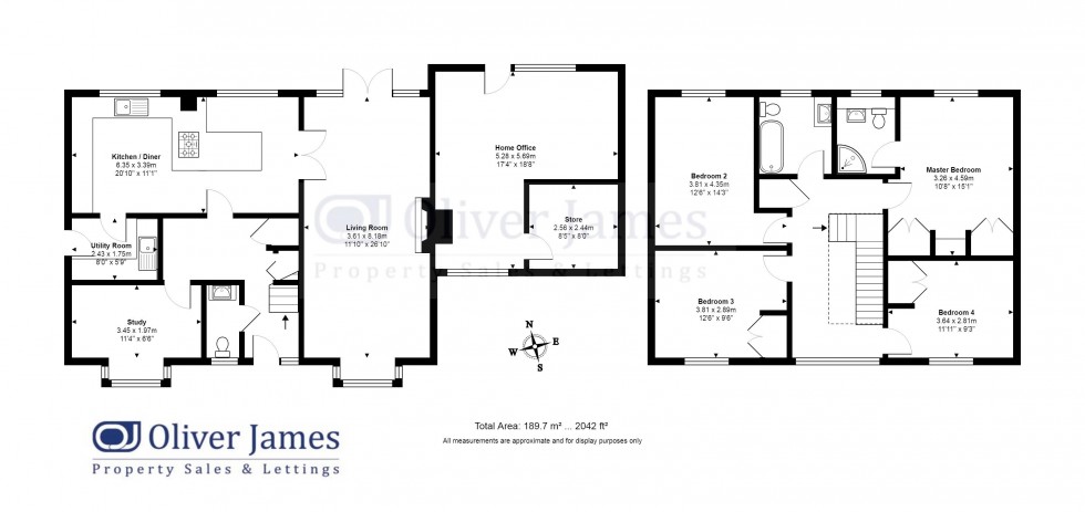 Floorplan for Main Street, Upton, Huntingdon.
