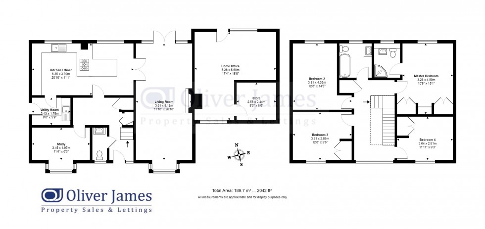 Floorplan for Main Street, Upton, Huntingdon.