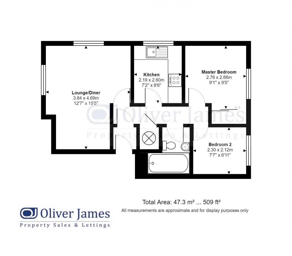 Floorplan for Ullswater, Stukeley Meadows, Huntingdon