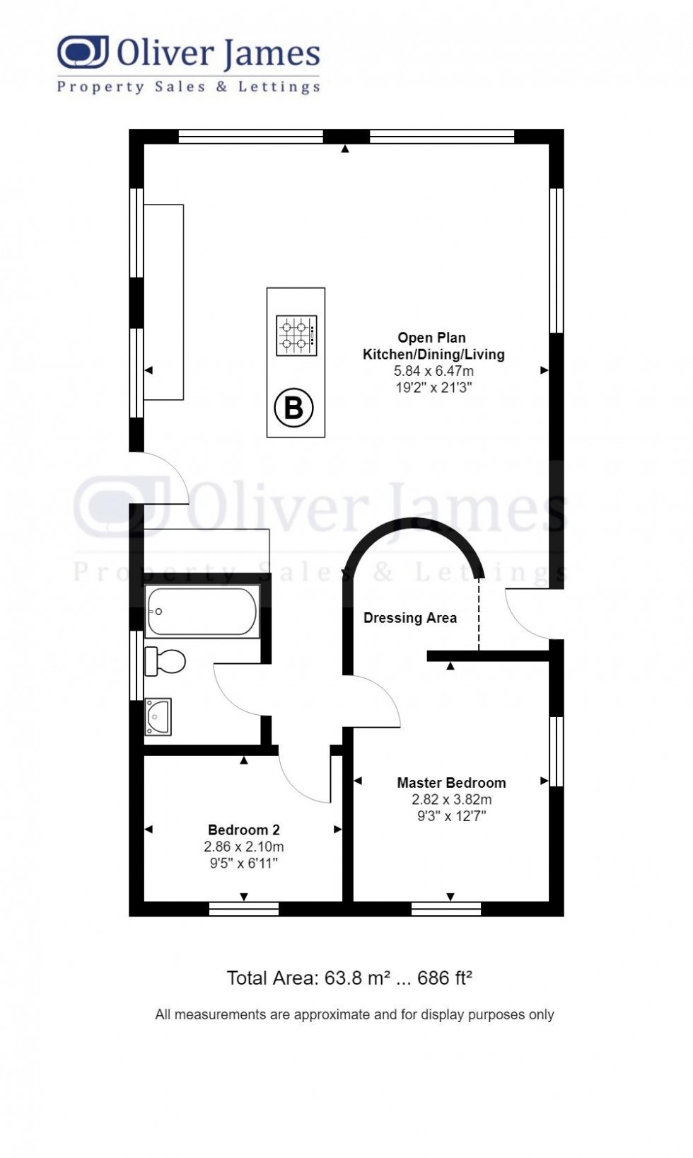 Floorplan for Main Street, Upton, Huntingdon.