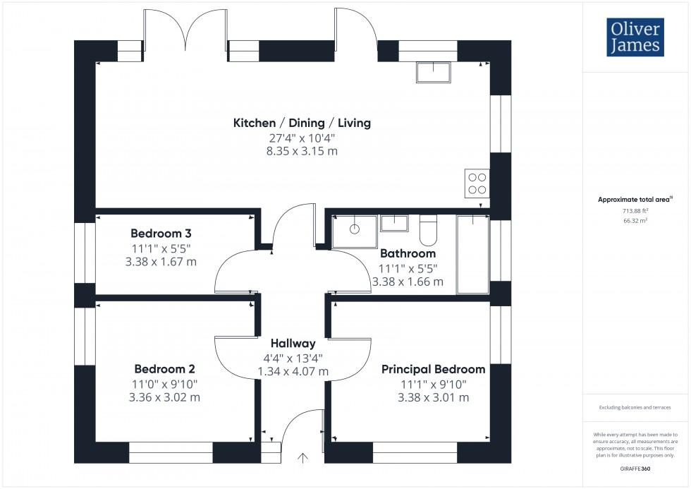 Floorplan for Horse Common Lane, Cambridgeshire, PE29