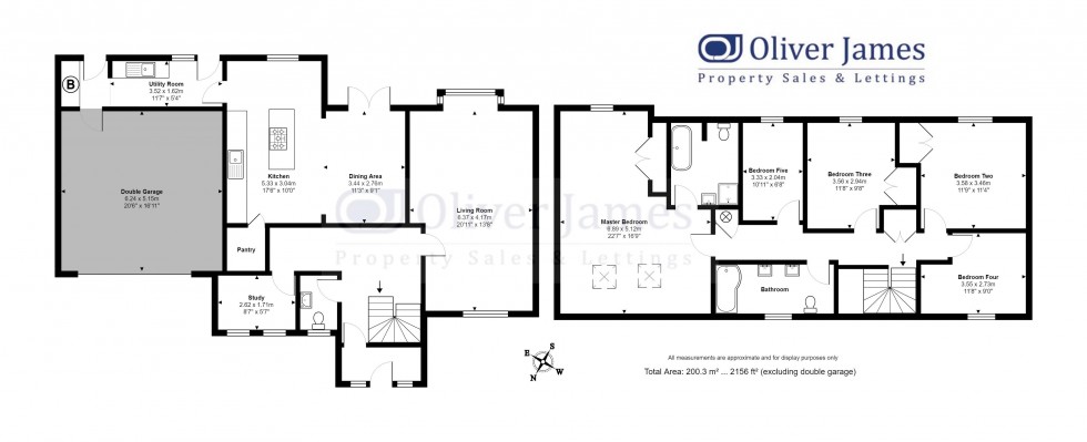Floorplan for St. Giles Close, Holme, Cambridgeshire.