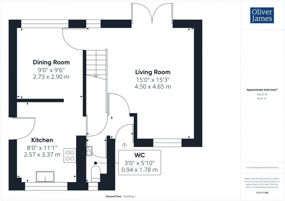 Floorplan for Peregrine Close, Hartford, PE29