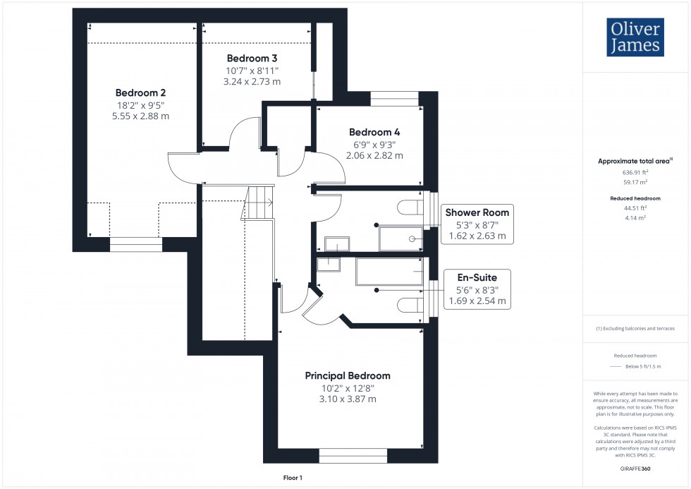 Floorplan for Tawny Crescent, Hartford, PE29