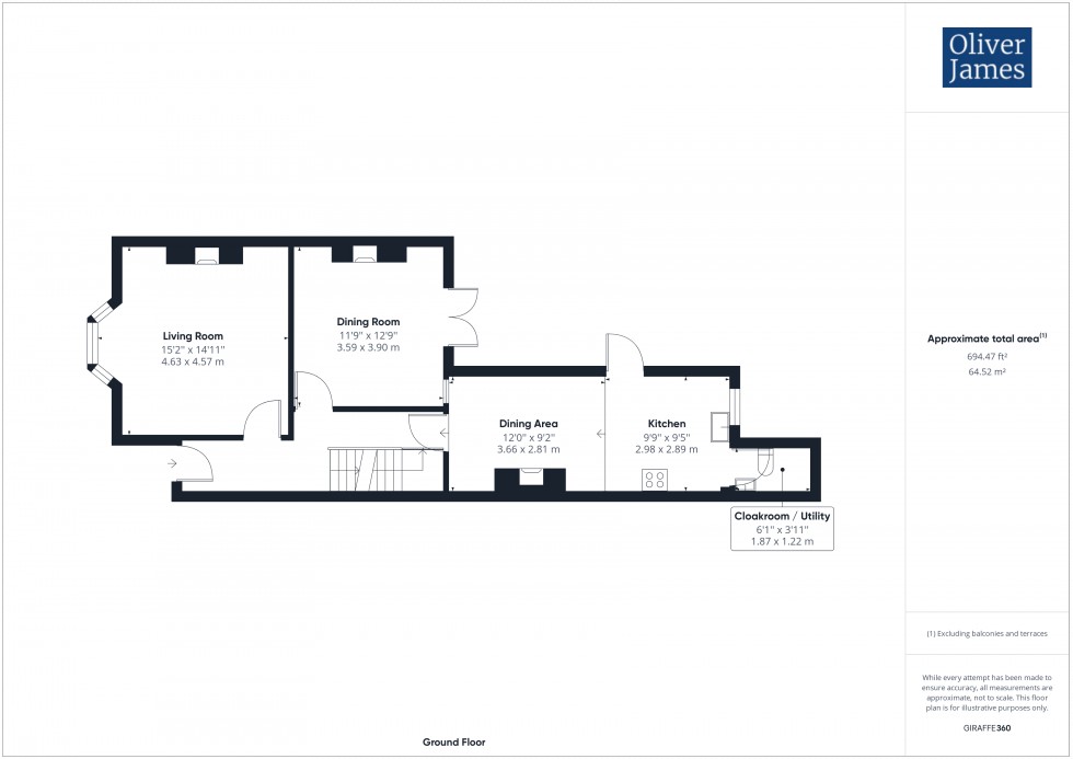 Floorplan for Hartford Road, Huntingdon, PE29