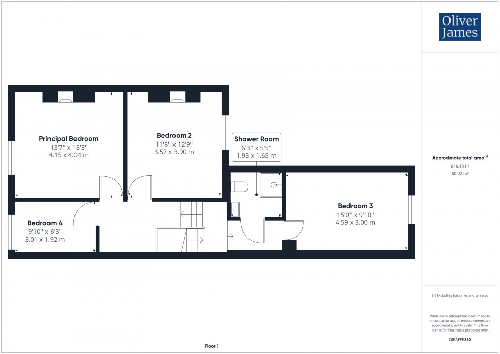 Floorplan for Hartford Road, Huntingdon, PE29