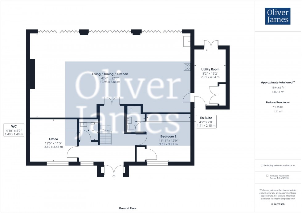 Floorplan for Low Road, Little Stukeley, PE28