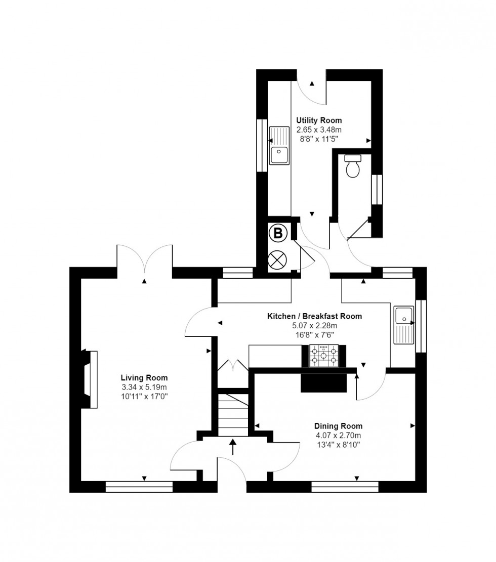 Floorplan for Green End Road, Sawtry, PE28