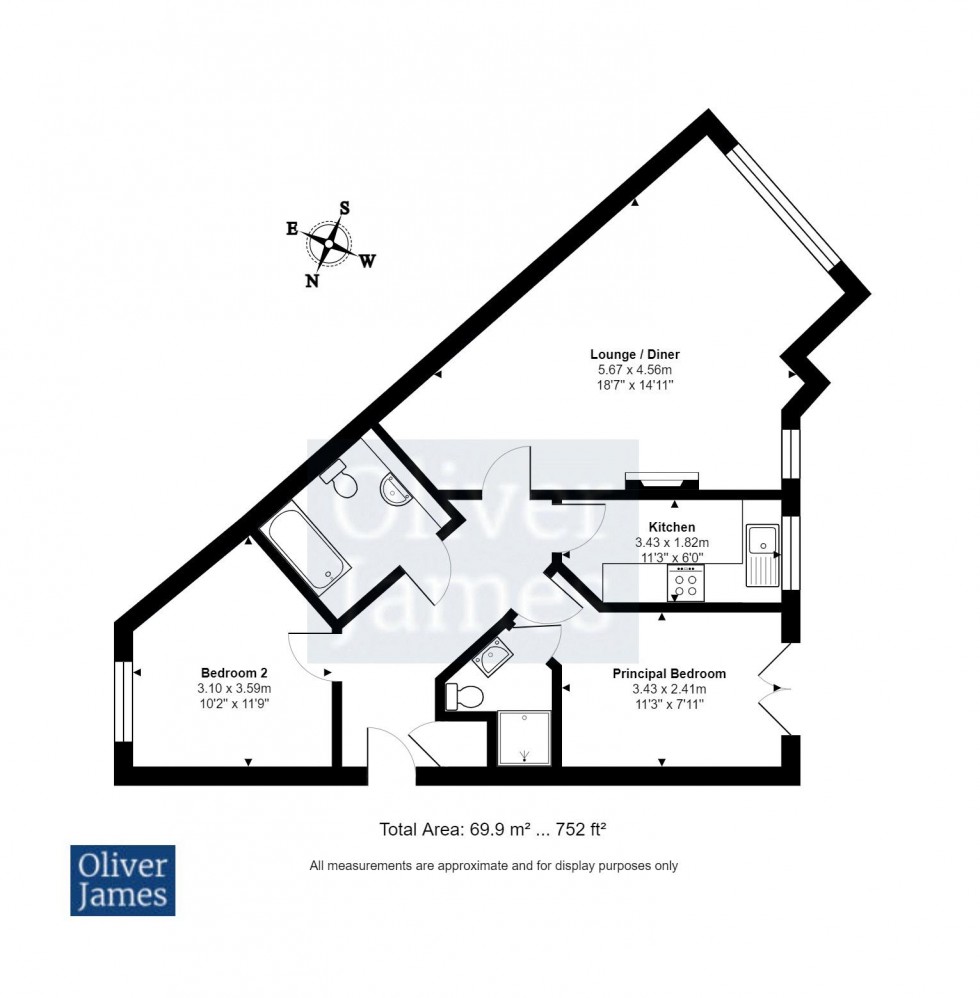 Floorplan for Cromwell Drive, Huntingdon, PE29